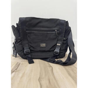 Tumi Alpha Bravo Black Messenger Bag with Multiple Compartments